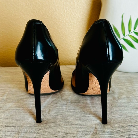L.A.M.B. Black Leather D'orsay pumps size 7 - Picture 2 of 7